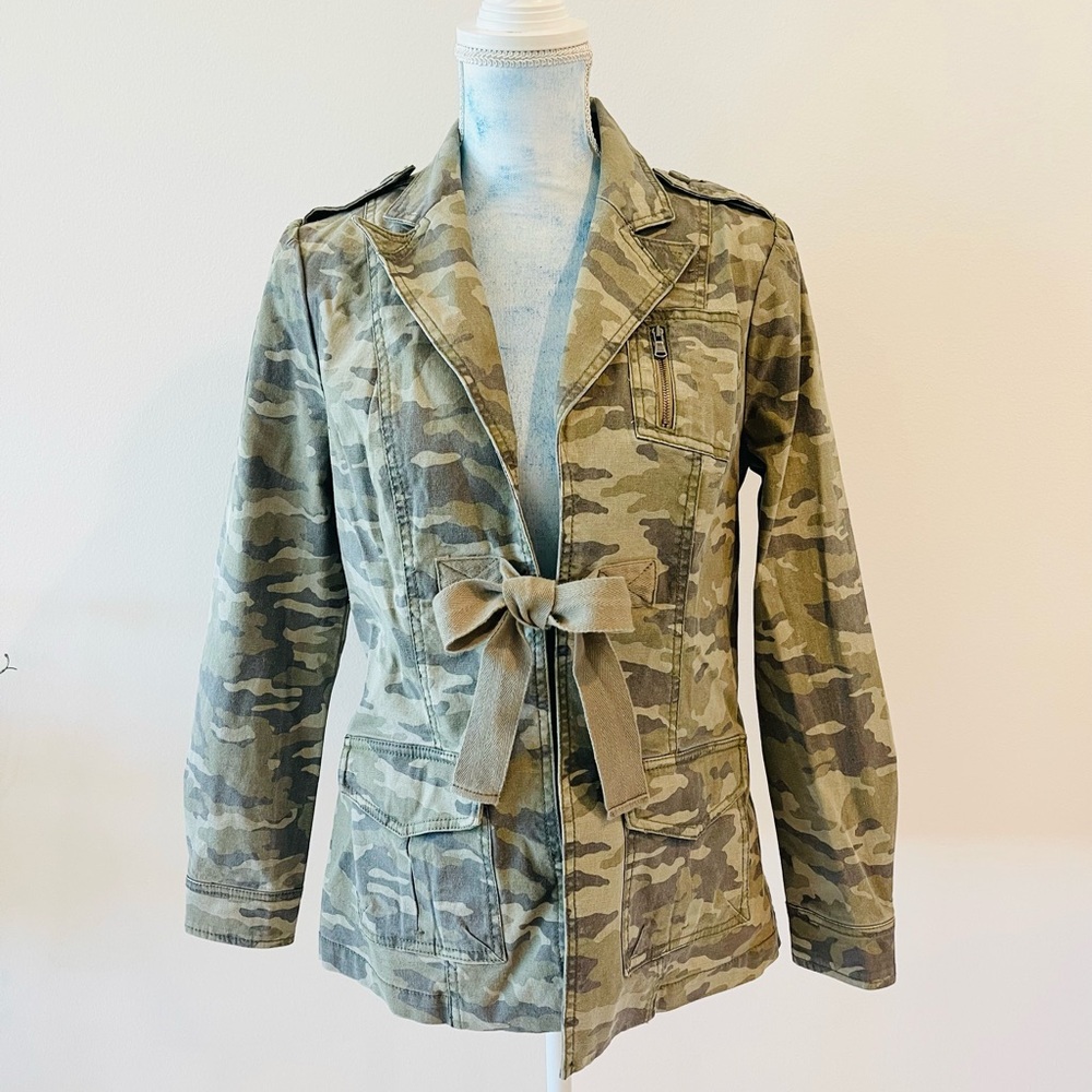 G.I.L.I Camo Utility Jacket with Tie Waist – Size 8